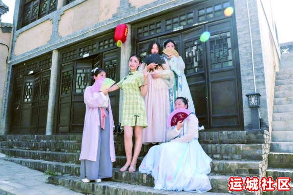 端午期间永济神潭大峡谷景区增添汉服风