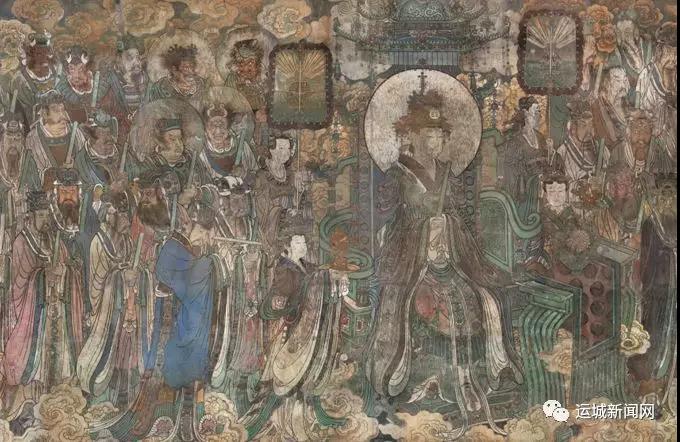 运城市芮城永乐宫壁画和文创产品在法国巴黎展出