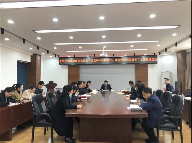 夏县文化和旅游局党总支开展“坚定初心砥砺前行，践行使命为民服务”主题党日活动