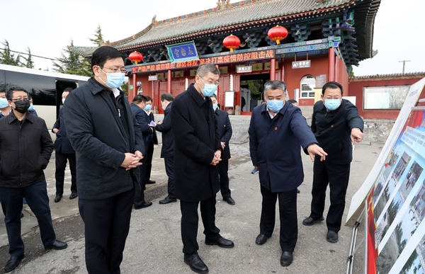 张复明督导检查永乐宫文物保护和文化产品开发工作