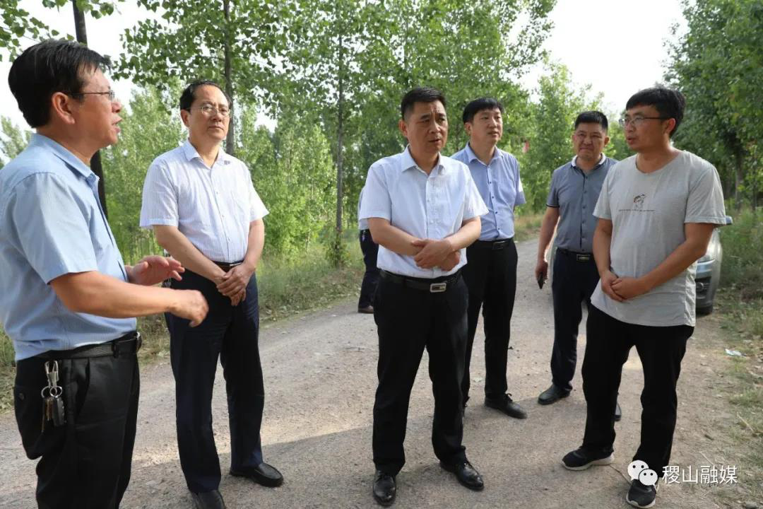稷山县领导调研重点水污染治理项目建设情况