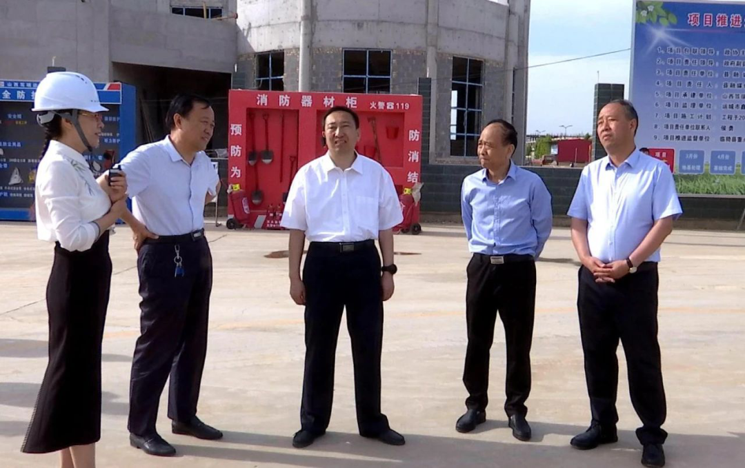 临猗县领导观摩重点项目建设工作