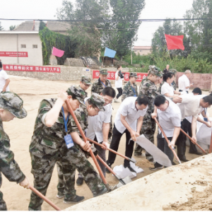 盐湖区东郭镇演练泥石流地质灾害应急救援