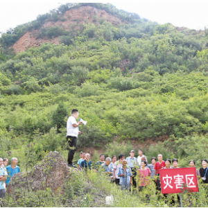 夏县瑶峰镇大庙村应急演练地质灾害防治