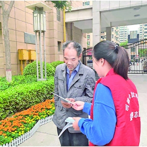 华源豪庭社区居民"公民道德“素养高