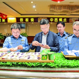 芮城县检查节前食品供应商超、饭庄、酒店