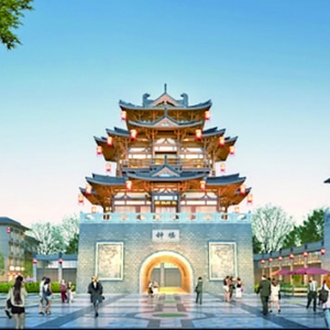 运城钟楼重建，河东风情步行街阳历年底将向社会开放