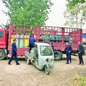 运城取缔圣惠北路一液化石油气非法经营点