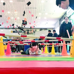 万达广场儿童体能大比拼,百名运城小朋友参加