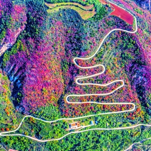 坡底乡平陆马泉沟万亩红叶兴休闲观光旅游