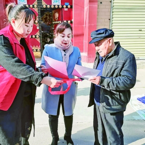 府东街社区宣传"使用电动车"消防安全规范