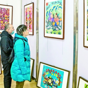 山西省现代农民画“美丽乡村”在运城展出