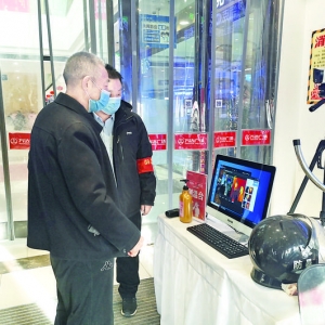 运城市万达广场疫情防控安装红外热成像人体测温系统