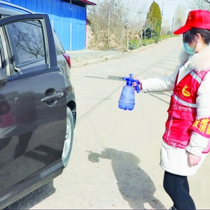 临猗县角杯乡志愿者团队共筑春节疫情防控“安全屏障”