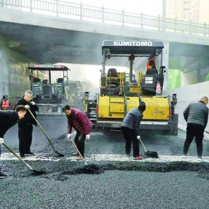运城市人民路下穿铁路立交桥项目主车道2月6日通车