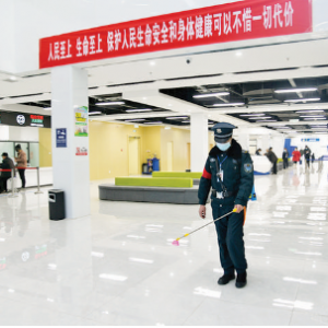 闻喜县政务服务中心为办事群众提供安全健康的环境