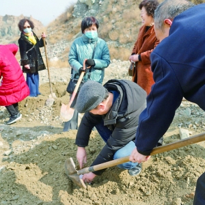 临猗县住建局义务植树为“绿满临猗”行动贡献力量