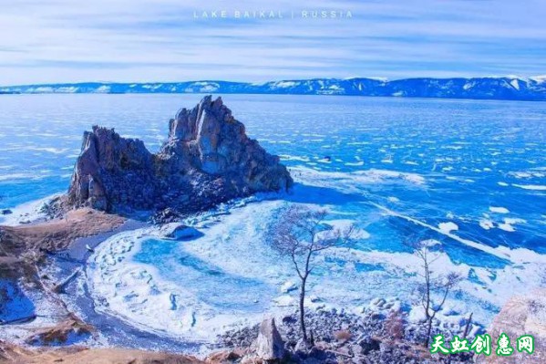 贝加尔湖-最美的冰上落日