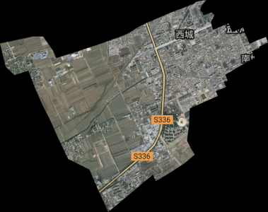 盐湖区西城街道地形图 卫星图 电子地图高清版