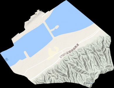 盐湖区西城街道地形图 卫星图 电子地图高清版