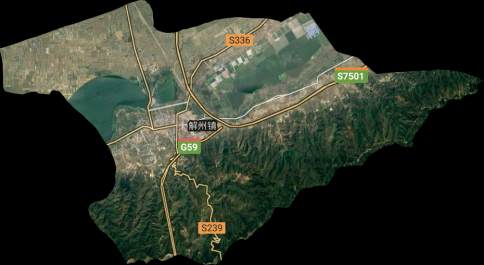 解州镇地形图/卫星图/电子地图高清版