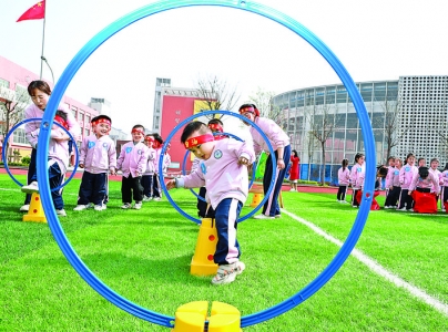 运城市大运幼儿园“童心向党，健康同行”春季运动会举办