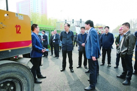 运城市城市管理局现场观摩重点建设项目