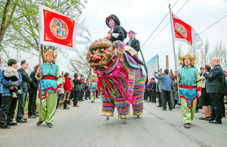 稷山县清河镇文化惠民表演举办