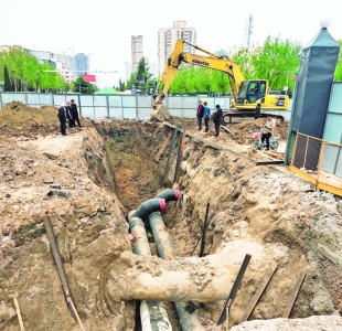 运城市区禹都大道供热管网改扩建、维修工程加快实施