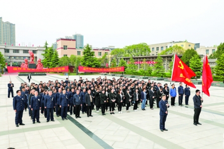运城经开区非公党委多形式缅怀革命先烈