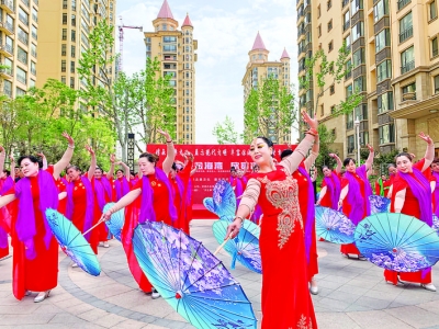 盐湖区广厦·金海湾物业服务中心进小区欣赏古典美