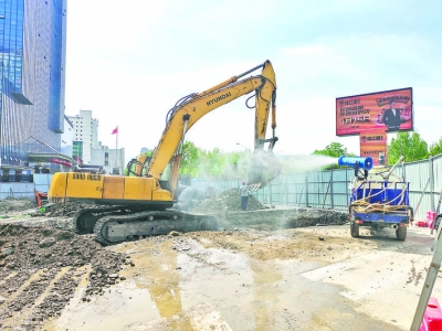 禹都大道道路提升改造项目已接近尾声