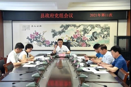 夏县政府党组会议暨党史学习教育专题学习会召开