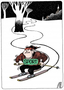 无题——体育漫画（刘曼华）