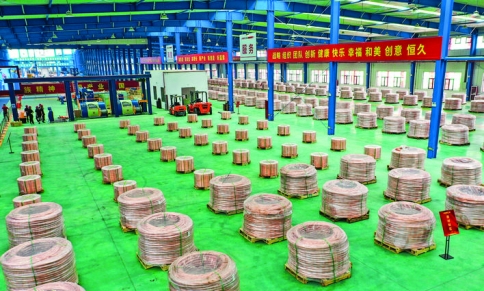 正威铜基新材料产业园投产