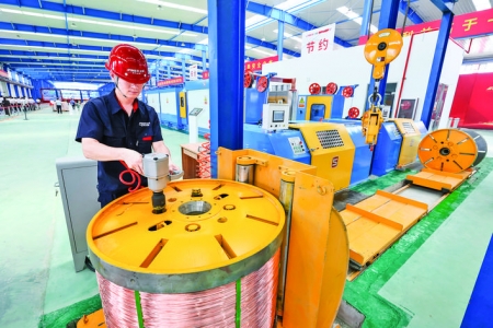 正威铜基新材料产业园投产