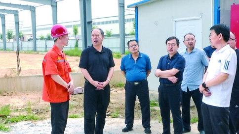 靳国全督导临猗重点项目建设