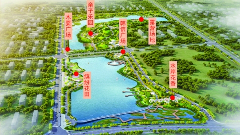 运城中心城区“十湖共治 城水相融”这景象？