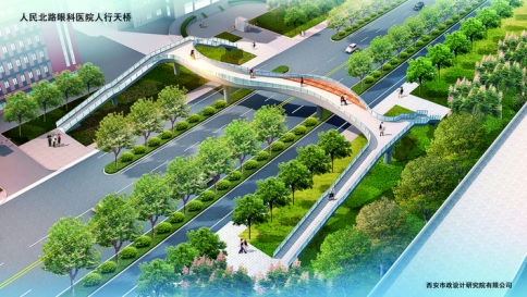 2021年运城市中心城区增建3座人行天桥