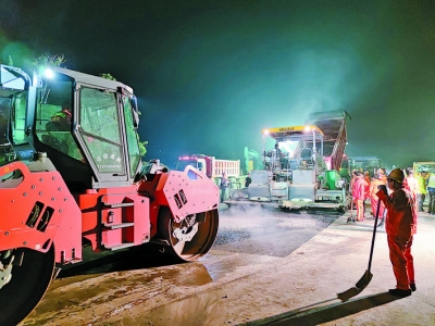 侯平高速运三段K120+200处经过近10天抢修道路恢复正常通行