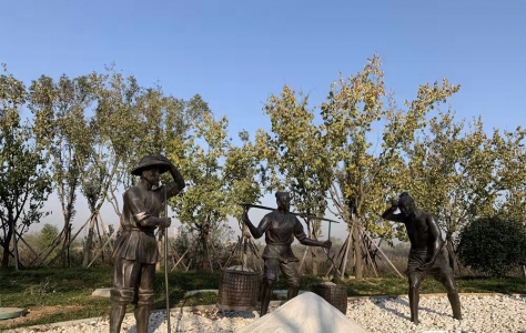 运城街头盐文化元素，红旗街绿化中的盐之源，盐之形，盐之韵（组图）