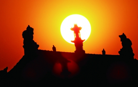 古城绛州夕阳