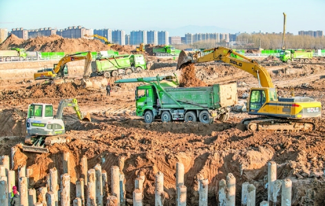 黄河金三角（运城）创新生态集聚区科创城项目建设现场