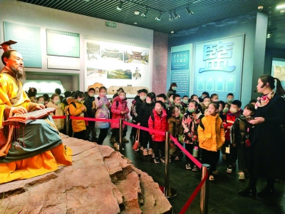 小记者来到河东池盐博物馆学习交流