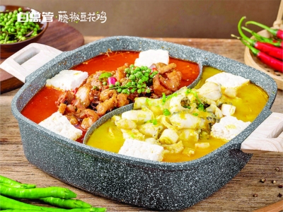 白总管藤椒豆花鸡