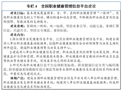 问：全国职业健康管理信息平台建设的目标、原则、内容是什么？
