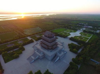 鸟瞰鹳雀楼